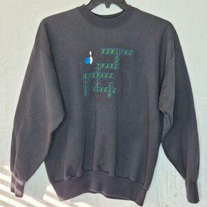 Vintage Bowling Embroidered Crewneck Sweater Size Large